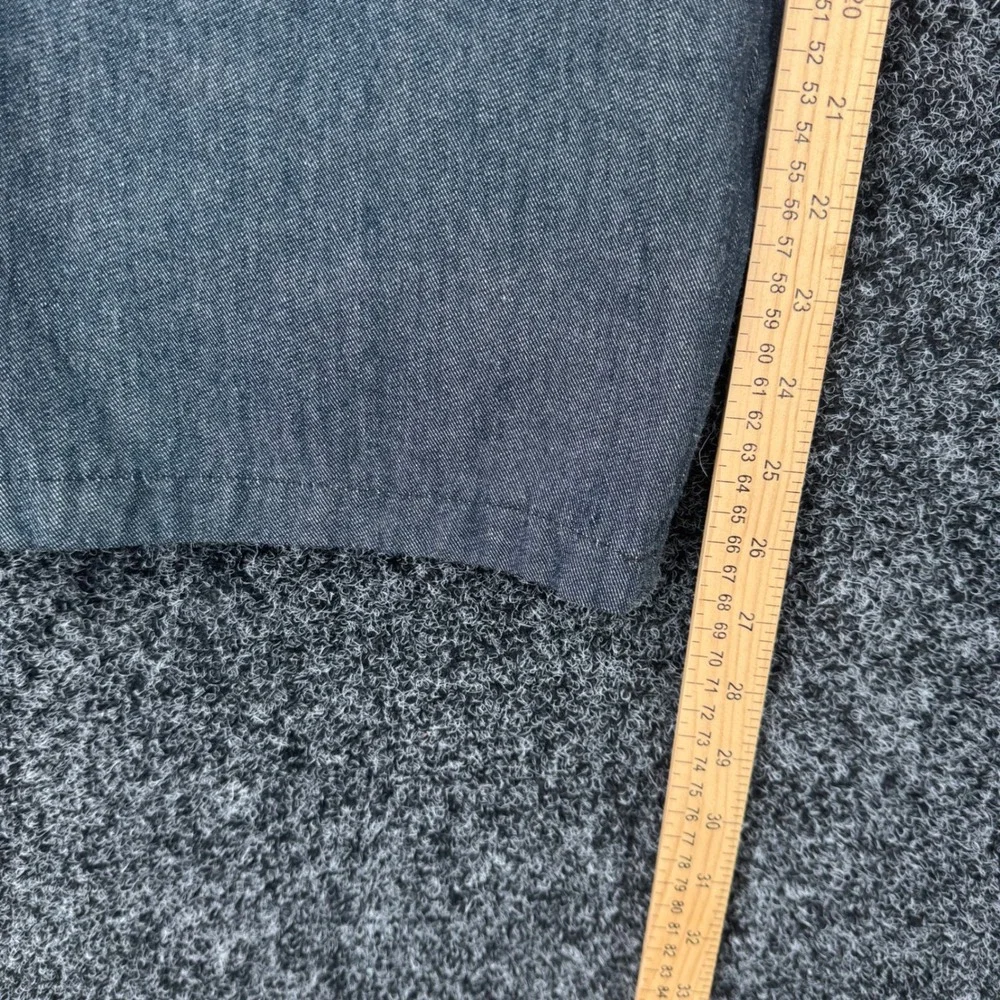 Banana Republic Mens 38R Blue Gray Wool Cotton Blend Dress Pants Made in Italy